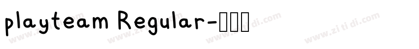 playteam Regular字体转换